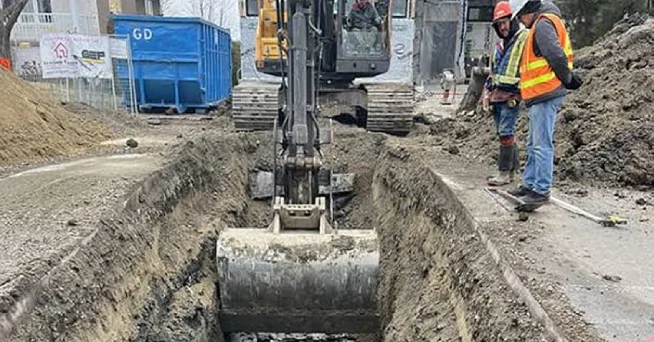 Sewer and Water Service Excavation img